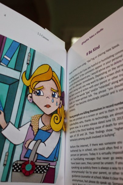 STS - open book image of be kind from Alicia